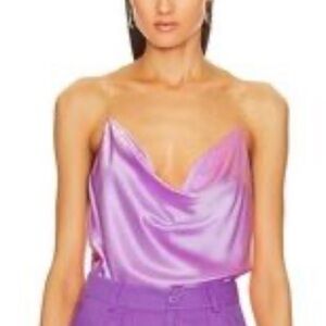 HOUSE OF HARLOW 1960 - Lavender Satin Tank